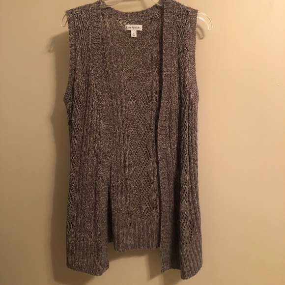Kim Rogers Sweaters - Kim Rogers Sleeveless Cardigan Size Small